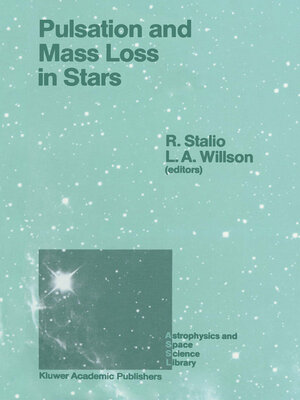 cover image of Pulsation and Mass Loss in Stars
